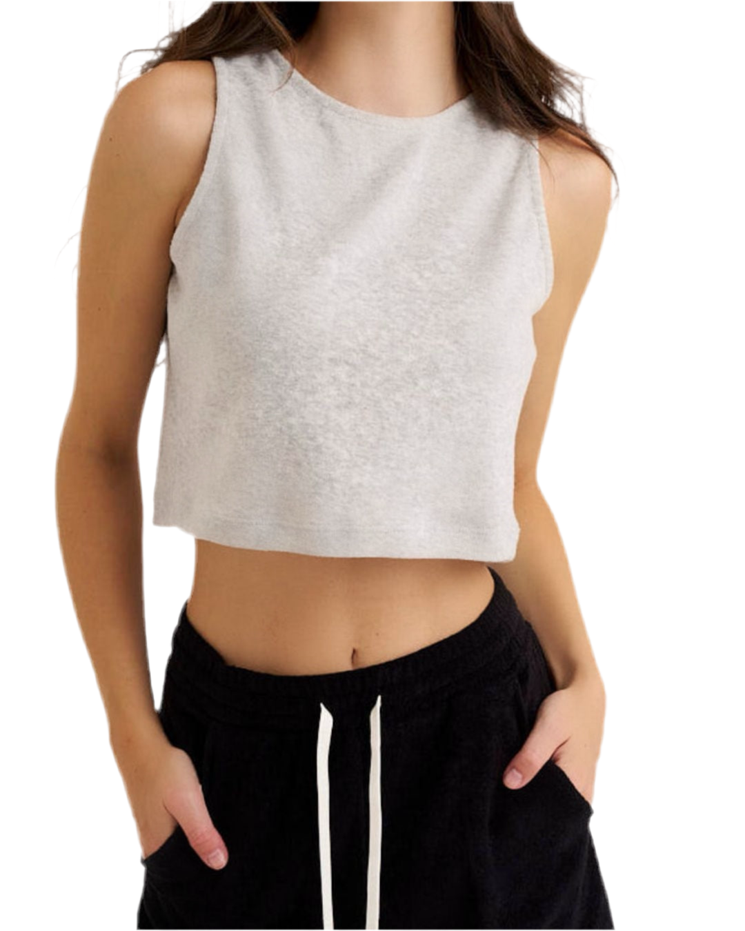 Top Terry Ash Grey