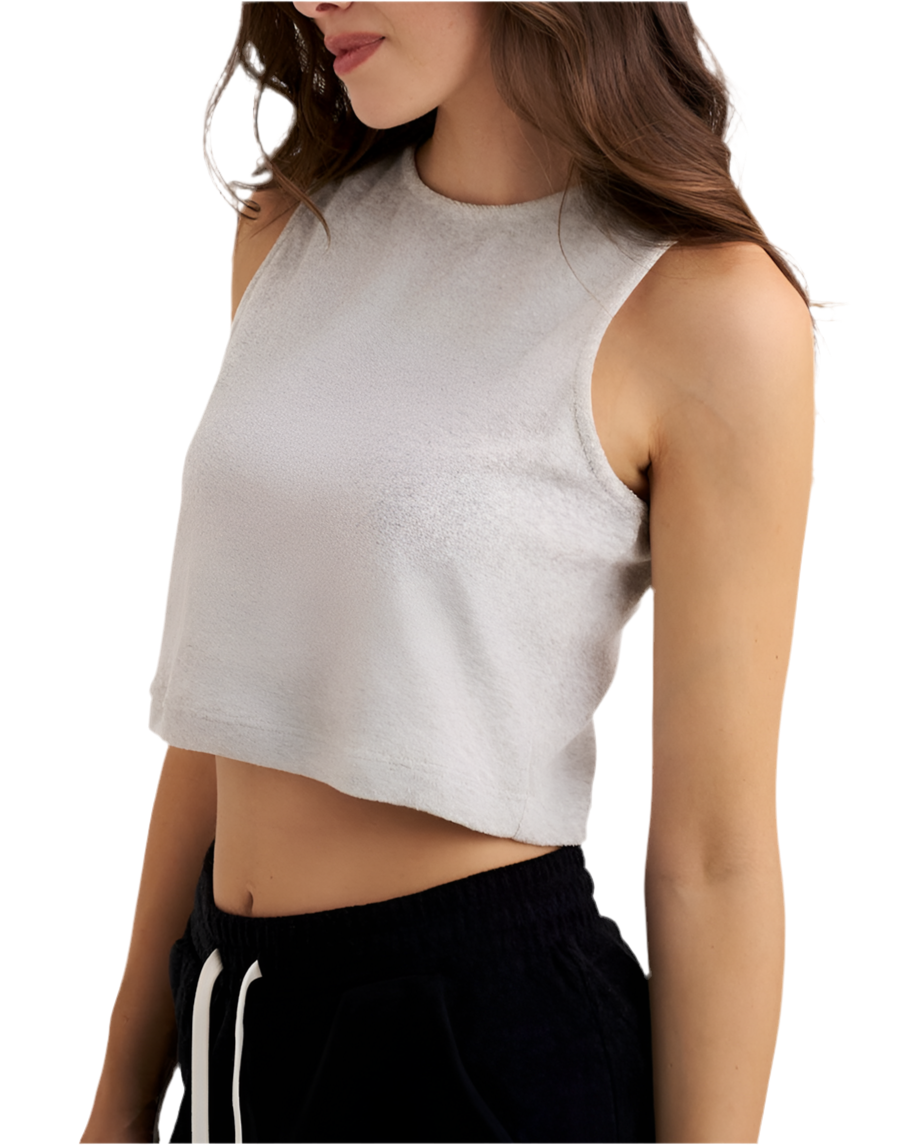 Top Terry Ash Grey
