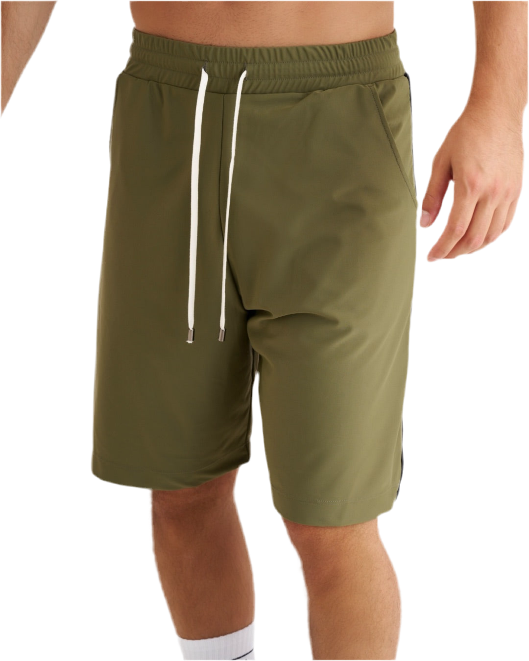 Bermuda Lungo in Lycra con Tasche profonde Deep Forest Green