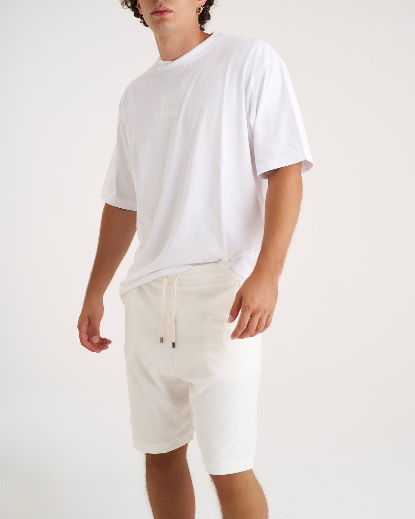 Bermuda Lungo con Tasche Profonde Natural Ecru White