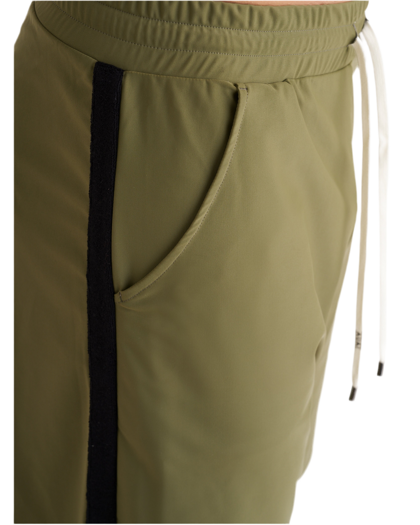 Bermuda Lungo in Lycra con Tasche profonde Deep Forest Green