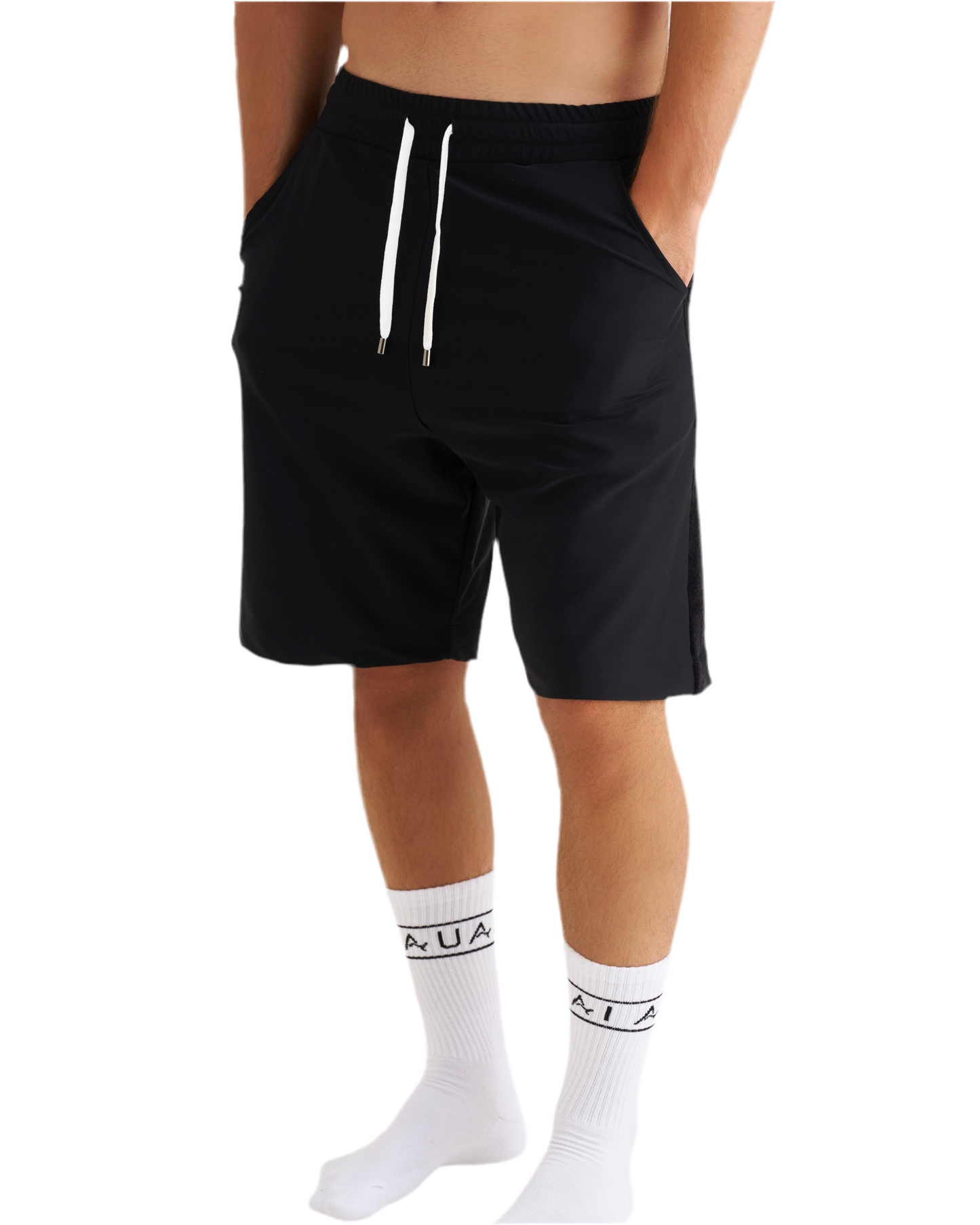 Bermuda Lungo in Lycra con Tasche profonde Freedom Black