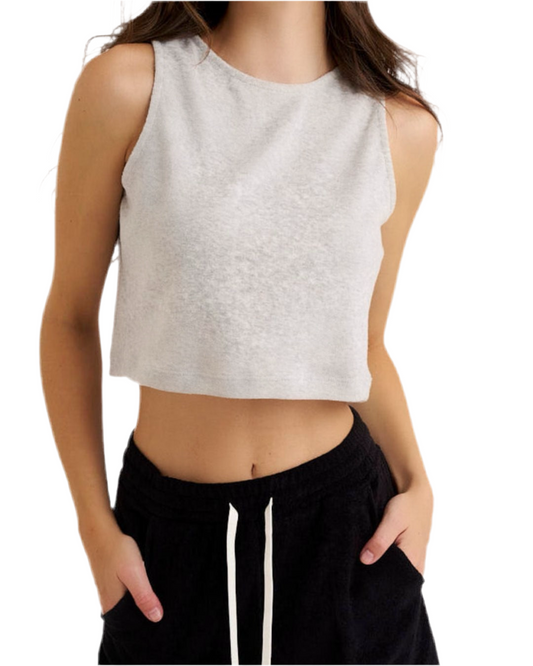 Top Terry Ash Grey