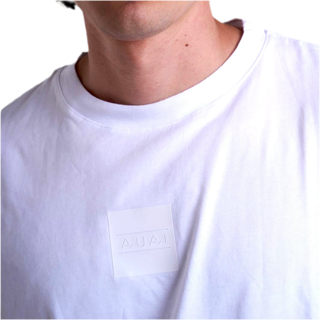 T-shirt Cube in cotone White