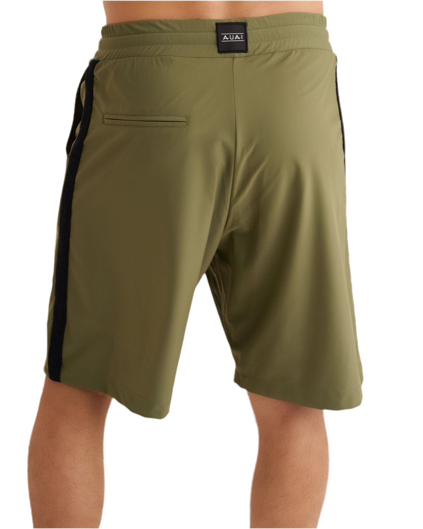 Bermuda Lungo in Lycra con Tasche profonde Deep Forest Green