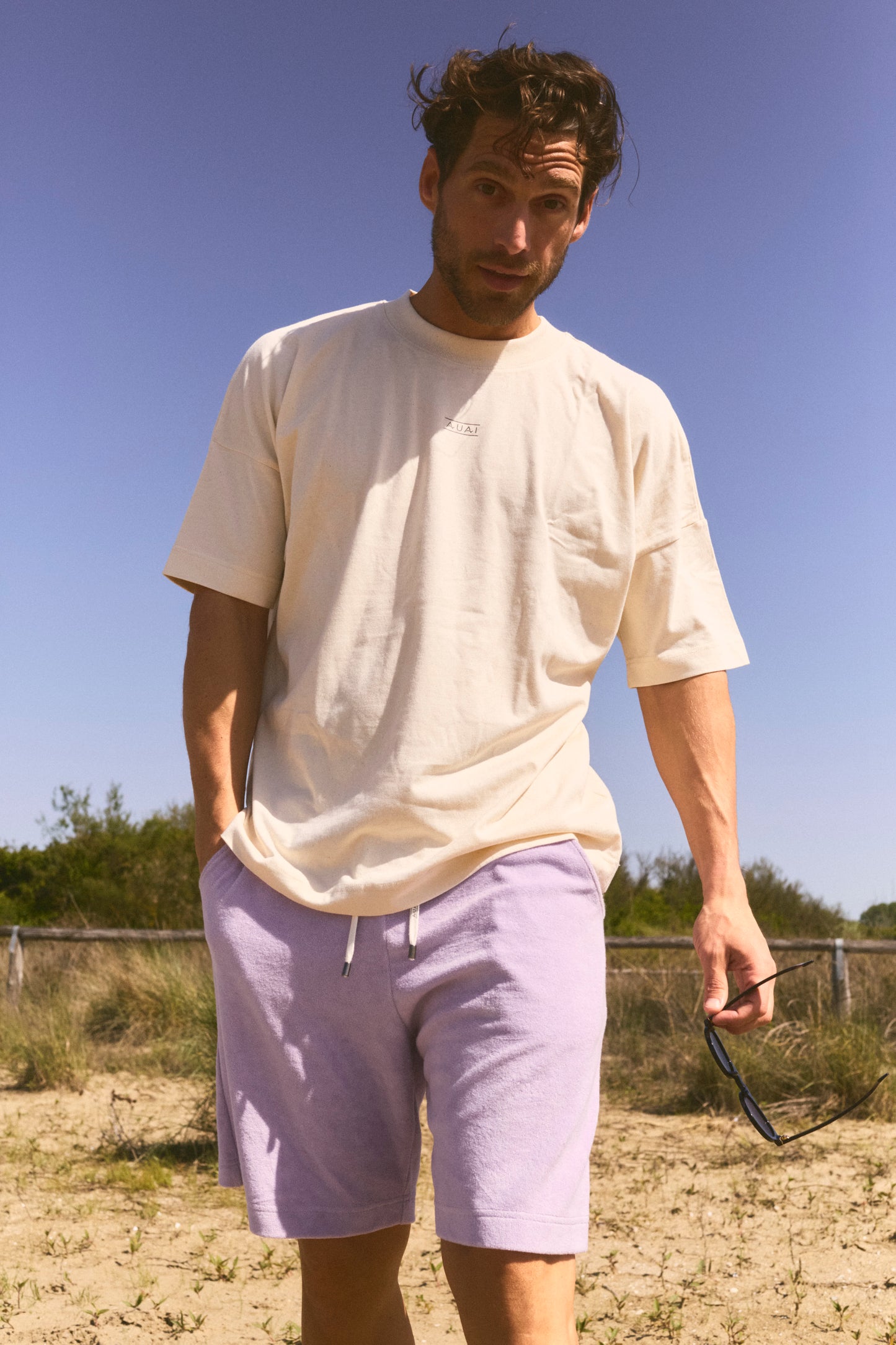 Bermuda Lungo con Tasche Profonde Twilight Lilac
