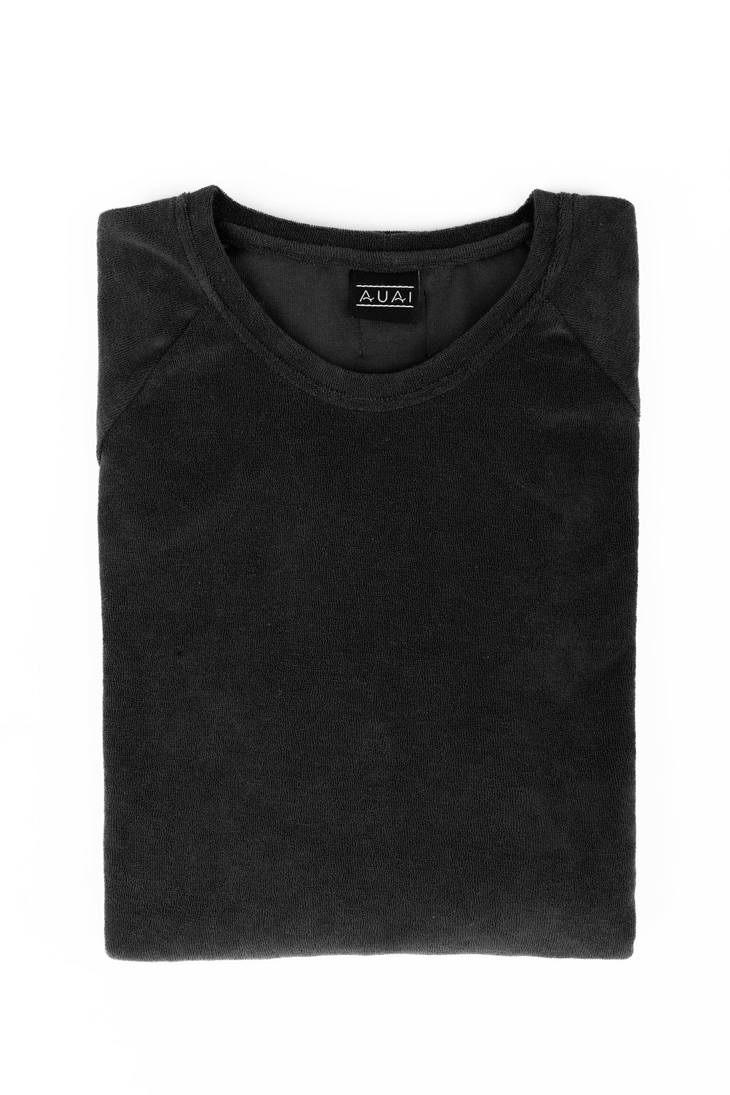 Sudadera de cuello redondo de rizo