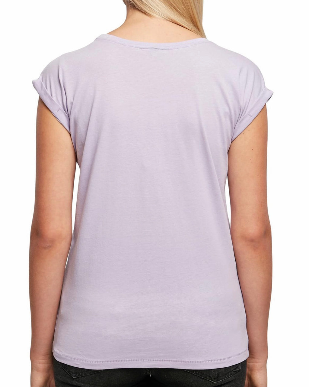 T-Shirt Con Maniche Risvolto In Cotone
