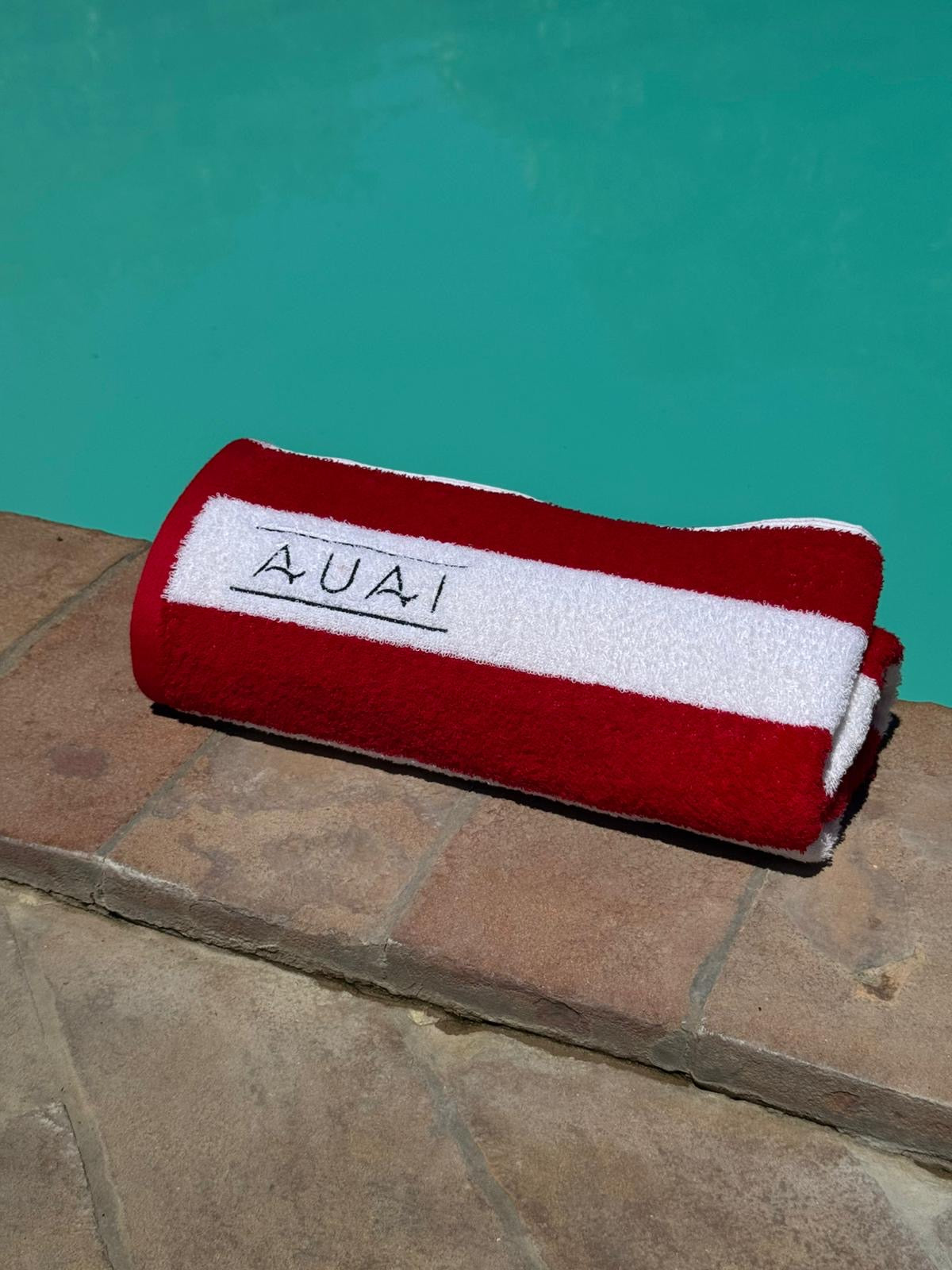 Striped Terry Beach Towel