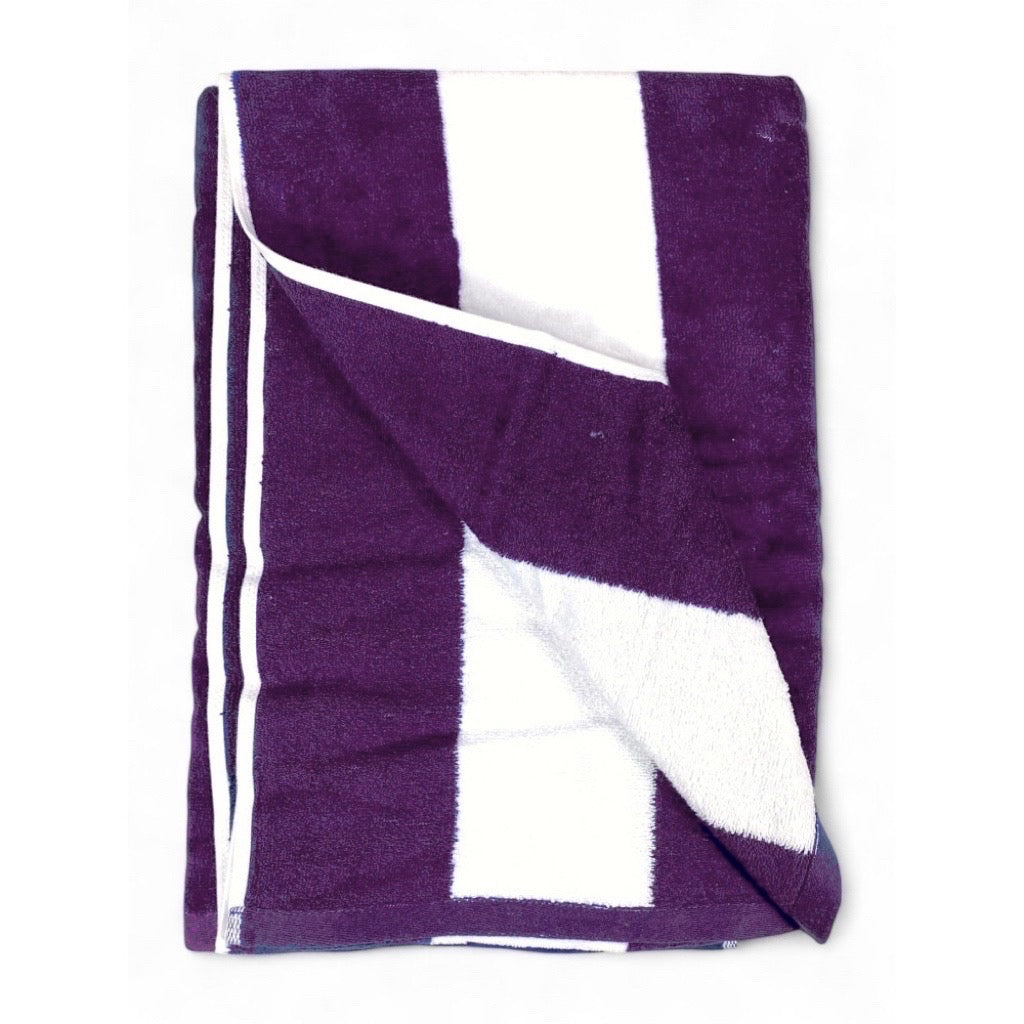Striped Terry Beach Towel