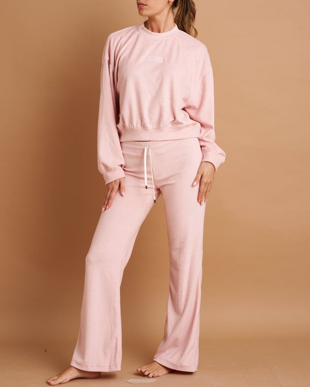 Felpa Over Crop in Spugna