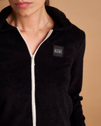 Terry Zip Crop Hoodie