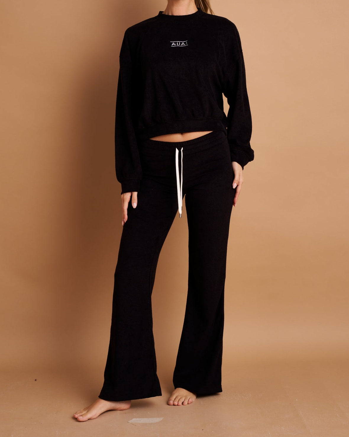 Felpa Over Crop in Spugna