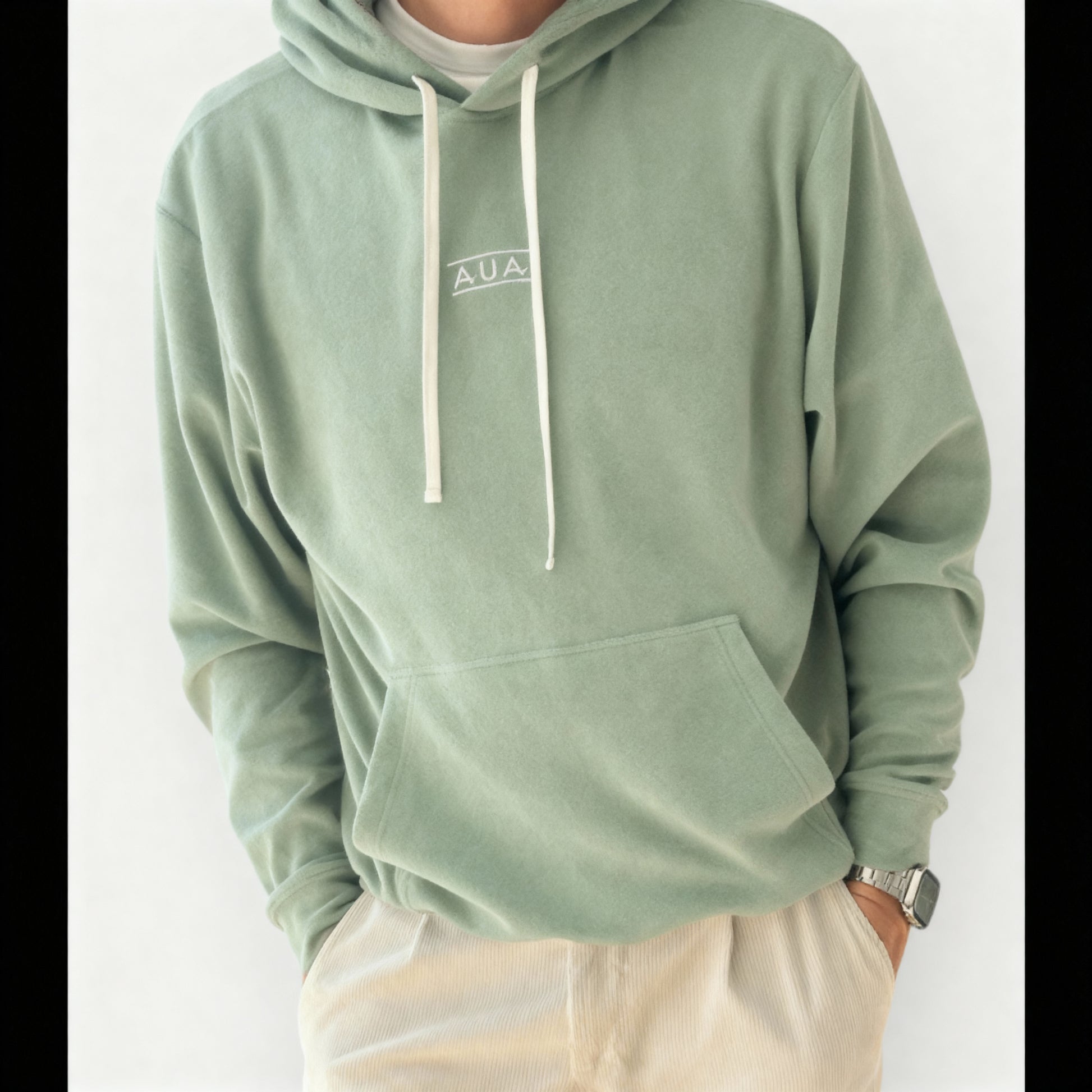 Felpa Over con Cappuccio in Spugna