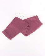 Dettaglio pantalone tuta AUAI in spugna – colore wanderer wine