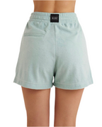 High-Waisted Terry Cloth Shorts