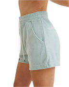 High-Waisted Terry Cloth Shorts
