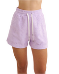 High-Waisted Terry Cloth Shorts
