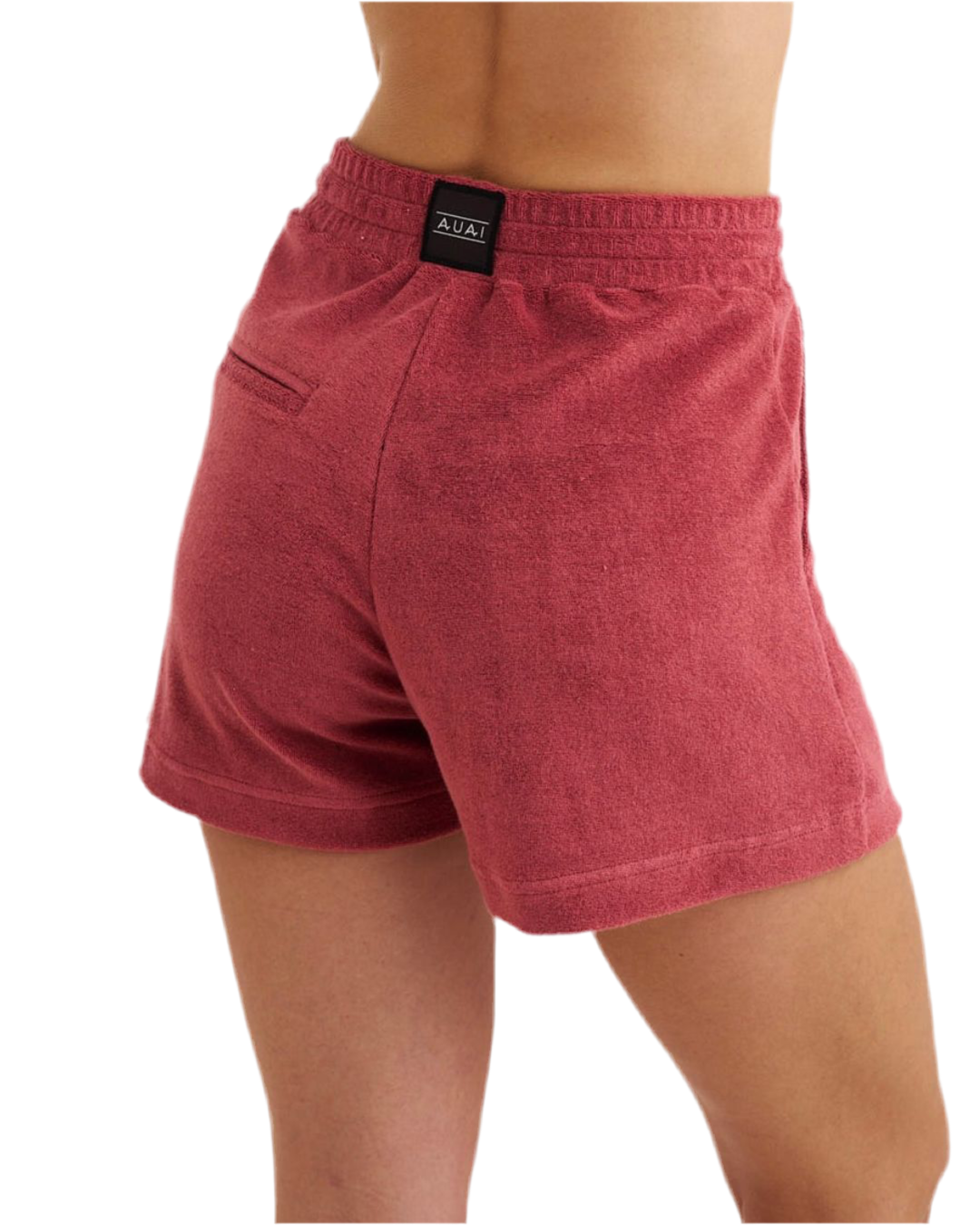 High-Waisted Terry Cloth Shorts