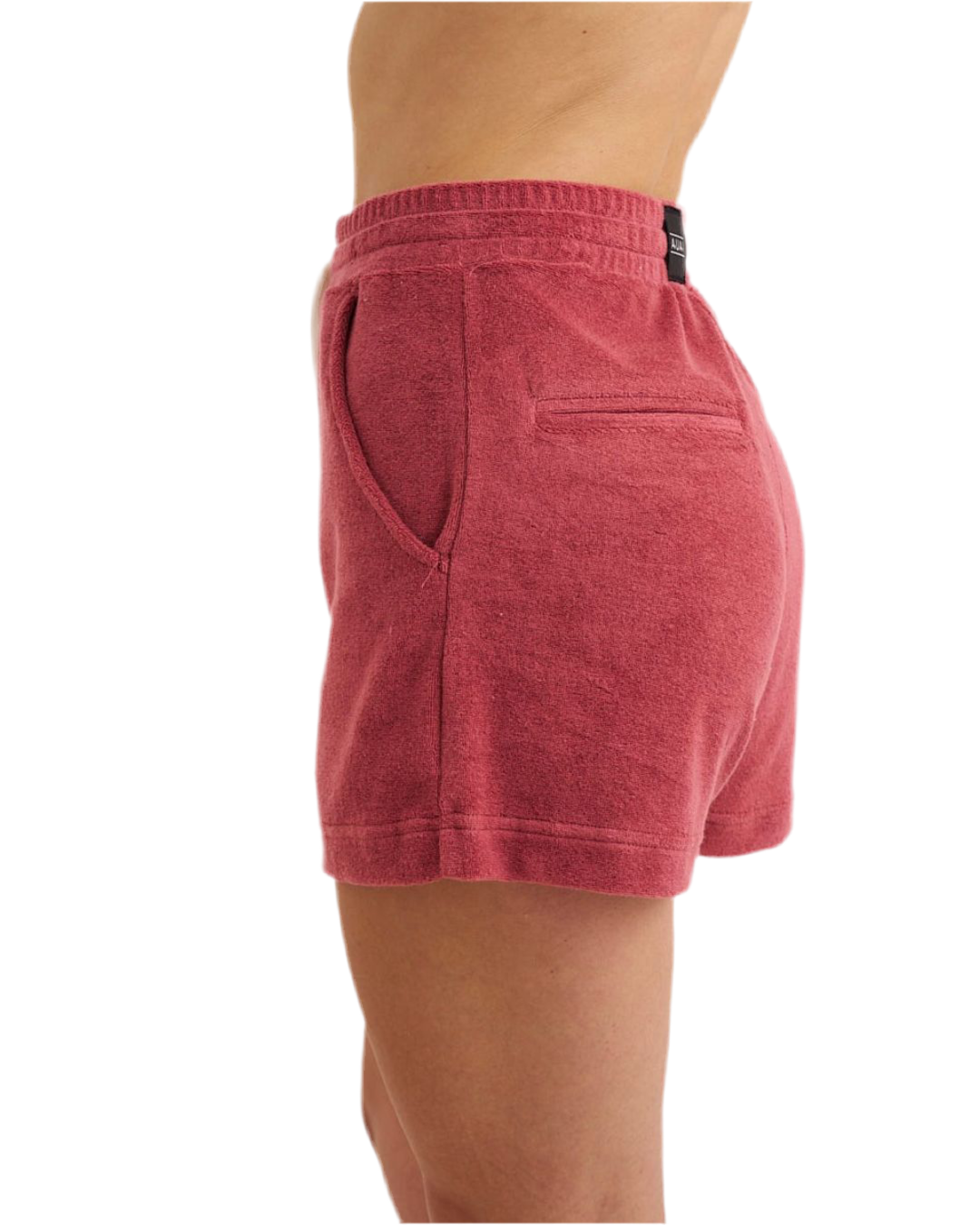 High-Waisted Terry Cloth Shorts